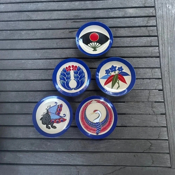 Limoges Museum of Fine Arts 18th Century Japanese Silk Costumes Side Plates - Picture 8 of 8